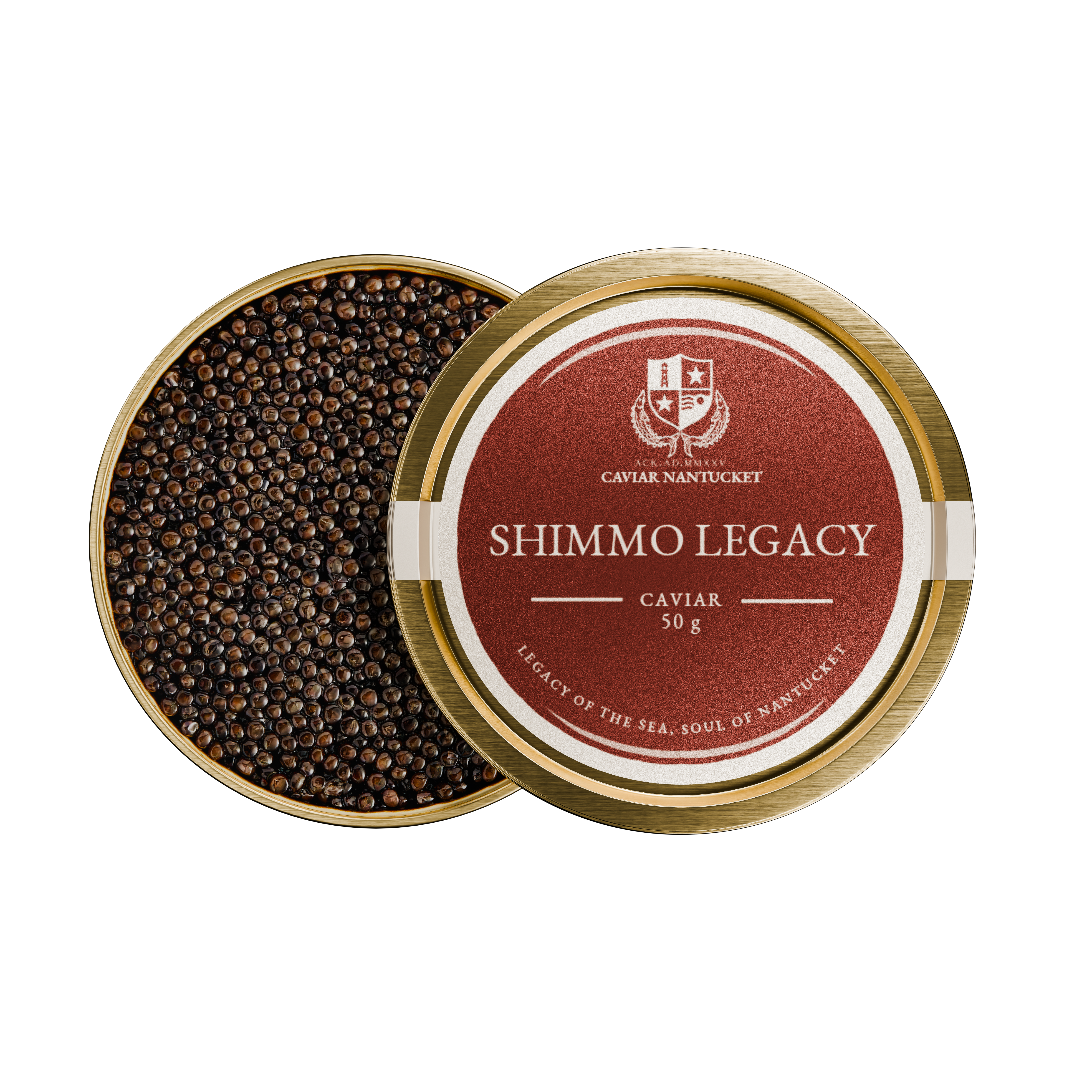 Shimmo Legacy — Oscietra caviar tin by Caviar Nantucket